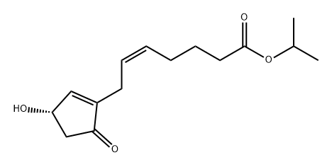 5-Heptenoic acid, 7-[(3S)-3-hydroxy-5-oxo-1-cyclopenten-1-yl]-, 1-methylethyl ester, (5Z)-