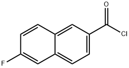 2-Naphthalenecarbonyl chloride, 6-fluoro- 结构式