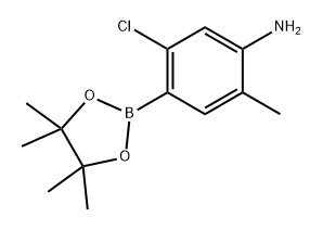 Benzenamine, 5-chloro-2-methyl-4-(4,4,5,5-tetramethyl-1,3,2-dioxaborolan-2-yl)-|5-氯-2-甲基-4-(4,4,5,5-四甲基-1,3,2-二氧硼杂环戊烷-2-基)苯胺