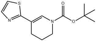 1,1-Dimethylethyl 3,4-dihydro-5-(2-thiazolyl)-1(2H)-pyridinecarboxylate Structure