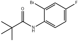 Propanamide, N-(2-bromo-4-fluorophenyl)-2,2-dimethyl- Structure