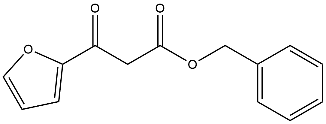 3-(呋喃-2-基)-3-氧代丙酸苄酯 结构式