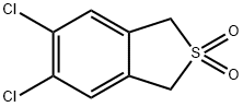 1,3-Dihydro-5,6-dichlorobenzo(c)thiophene-S,S-dioxide1,3-dihydro-5,6-dichlorobenzo(c)thiophene-S,S-dioxide Struktur