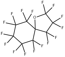 1-Oxaspiro[4.5]decane, 2,2,3,3,4,4,6,6,7,7,8,8,9,9,10,10-hexadecafluoro- 化学構造式