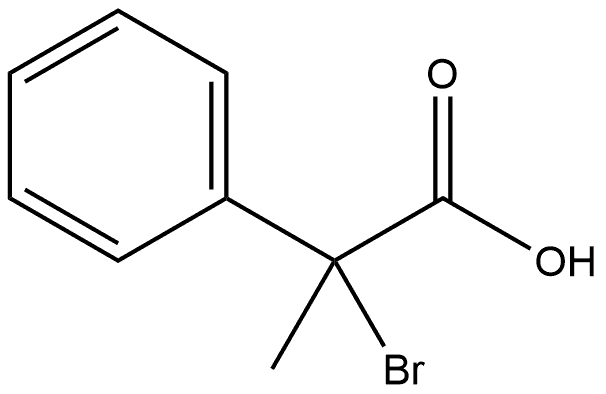 Benzeneacetic acid, α-bromo-α-methyl- 化学構造式