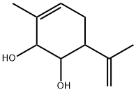 3-Cyclohexene-1,2-diol, 3-methyl-6-(1-methylethenyl)- Struktur