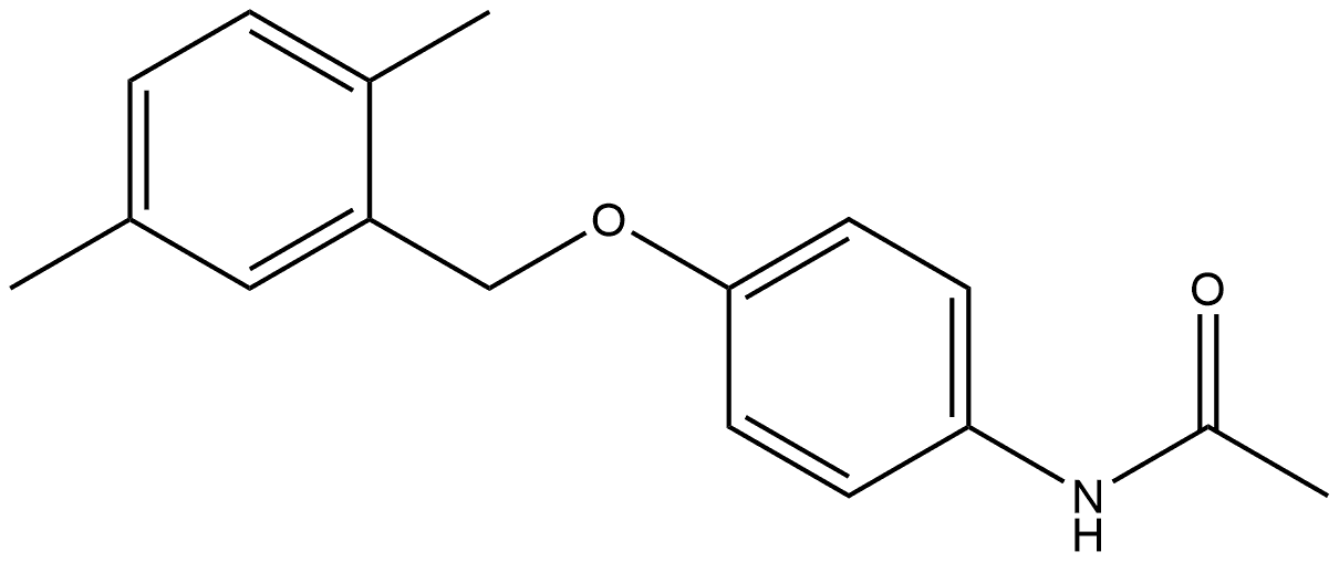 N-[4-[(2,5-Dimethylphenyl)methoxy]phenyl]acetamide,878091-59-9,结构式