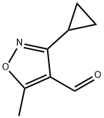 3-cyclopropyl-5-methyl-1,2-oxazole-4-carbaldehyde Structure