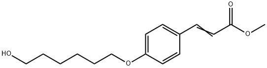 METHYL 3-[4-(6-HYDROXYHEXOXY)PHENYL]PROP-2-ENOATE, 878283-77-3, 结构式