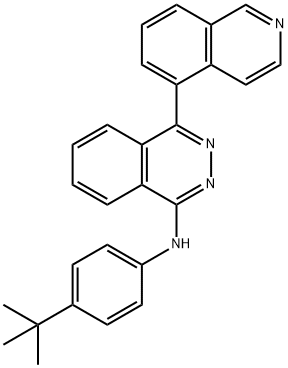 N-(4-(tert-Butyl)phenyl)-4-(isoquinolin-5-yl)phthalazin-1-amine Structure