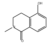 5-羟基-2-甲基-3,4-二氢异喹啉-1(2H)-T酮 结构式