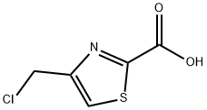 4-(CHLOROMETHYL)-1,3-THIAZOLE-2-CARBOXYLIC ACID 结构式