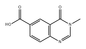 6-Quinazolinecarboxylic acid, 3,4-dihydro-3-methyl-4-oxo- 化学構造式