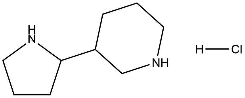 3-(2-Pyrrolidinyl)piperidine hydrochloride Structure