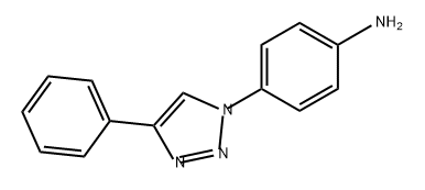 Benzenamine, 4-(4-phenyl-1H-1,2,3-triazol-1-yl)- Structure