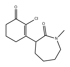 2H-Azepin-2-one, 3-(2-chloro-3-oxo-1-cyclohexen-1-yl)hexahydro-1-methyl- Structure