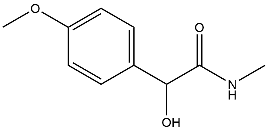 Benzeneacetamide, α-hydroxy-4-methoxy-N-methyl- Structure