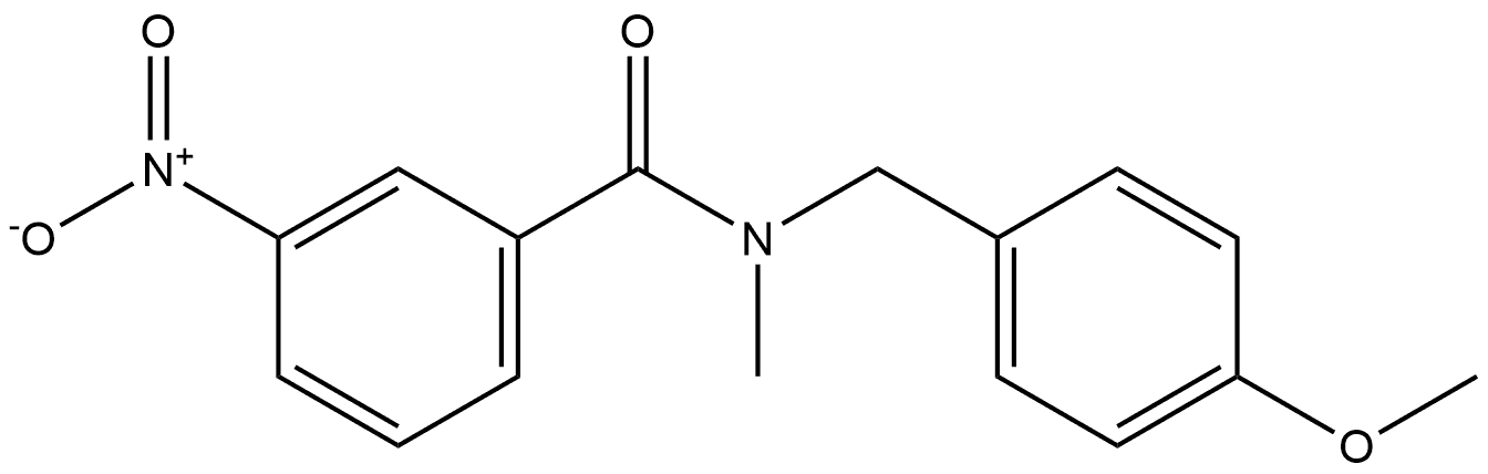 N-(4-methoxybenzyl)-N-methyl-3-nitrobenzamide,879305-70-1,结构式