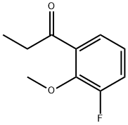 1-Propanone, 1-(3-fluoro-2-methoxyphenyl)- 化学構造式