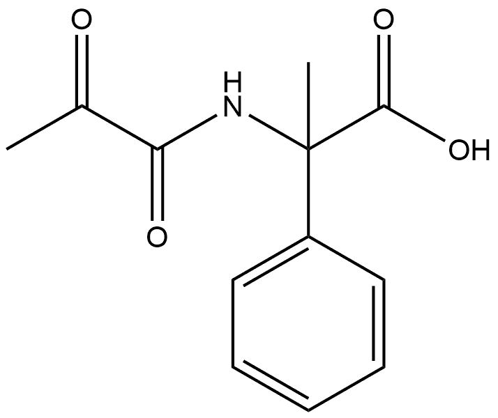 Benzeneacetic acid, α-?[(1,?2-?dioxopropyl)?amino]?-?α-?methyl- Structure