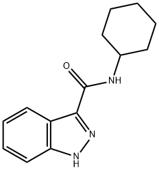 N-Cyclohexyl-1H-indazole-3-carboxamide,879422-91-0,结构式