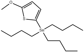 三丁基(5-甲氧基噻吩-2-基)锡烷,879480-43-0,结构式