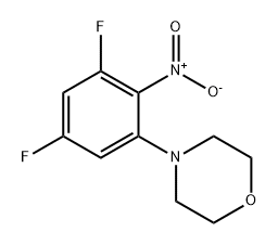 Morpholine, 4-(3,5-difluoro-2-nitrophenyl)- Structure