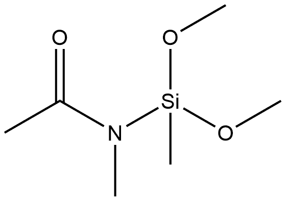 N-(Dimethoxy(methyl)silyl)-N-methylacetamide Struktur