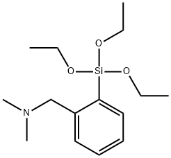 N,N-Dimethyl-1-(2-(triethoxysilyl)phenyl)methanamine Struktur