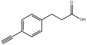 3-(4-乙炔基苯基)丙酸 结构式