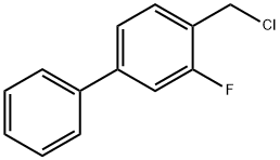 1,1'-Biphenyl, 4-(chloromethyl)-3-fluoro- Structure