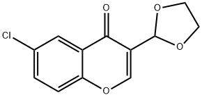 4H-1-Benzopyran-4-one, 6-chloro-3-(1,3-dioxolan-2-yl)-