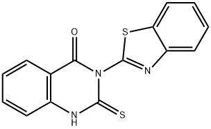 3-(Benzo[d]thiazol-2-yl)-2-thioxo-2,3-dihydroquinazolin-4(1H)-one Structure