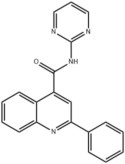 2-Phenyl-N-(pyrimidin-2-yl)quinoline-4-carboxamide Structure