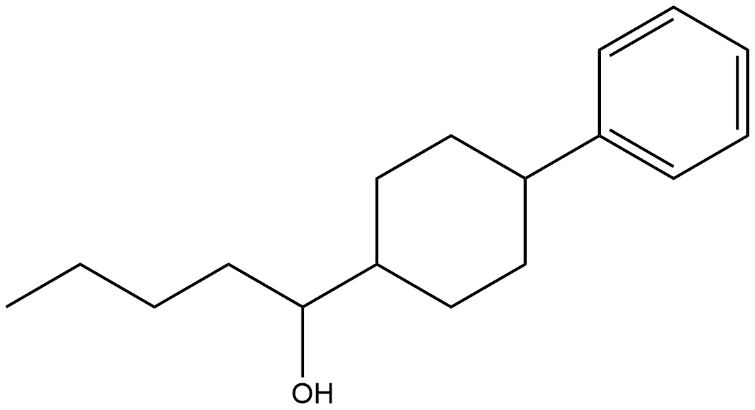 Cyclohexanemethanol, α-butyl-4-phenyl- Struktur