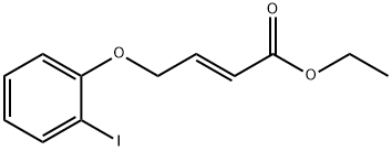 2-Butenoic acid, 4-(2-iodophenoxy)-, ethyl ester, (2E)- Structure