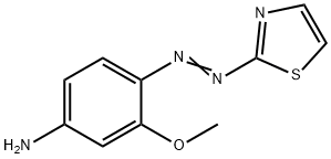 Benzenamine, 3-methoxy-4-[2-(2-thiazolyl)diazenyl]- Structure