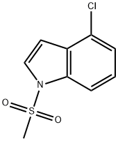 4-Chloro-1-(methylsulfonyl)-1H-indole Struktur