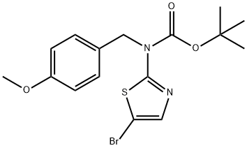 881402-27-3 氨基甲酸,(5-溴-2-噻唑基)[(4-甲氧基苯基)甲基]-1,1-二甲基乙酯