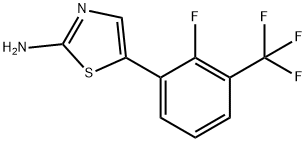 5-(2-Fluoro-3-(trifluoromethyl)phenyl)thiazol-2-amine Structure