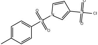 1H-Pyrrole-3-sulfonyl chloride, 1-[(4-methylphenyl)sulfonyl]- Struktur
