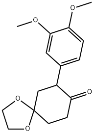 7-(3,4-Dimethoxyphenyl)-1,4-dioxaspiro[4.5]decan-8-one Structure