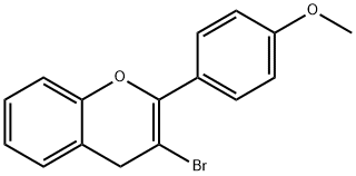 3-Bromo-2-(4-methoxyphenyl)-4H-chromene Struktur