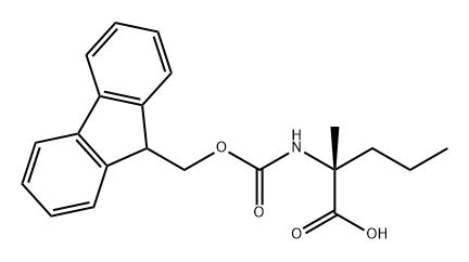 D-Norvaline, N-[(9H-fluoren-9-ylmethoxy)carbonyl]-2-methyl- 结构式