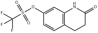 METHANESULFONIC ACID, 1,?1,?1-?TRIFLUORO-?, 1,?2,?3,?4-?TETRAHYDRO-?2-?OXO-?7-?QUINOLINYL ESTER 结构式