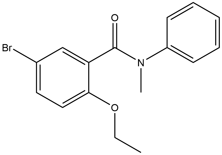 5-Bromo-2-ethoxy-N-methyl-N-phenylbenzamide 结构式