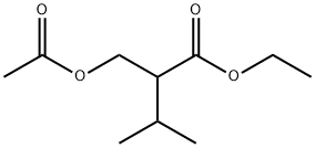 Butanoic acid, 2-[(acetyloxy)methyl]-3-methyl-, ethyl ester Struktur