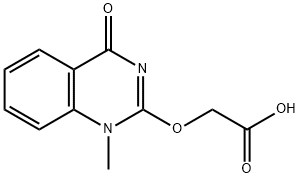 2-((1-Methyl-4-oxo-1,4-dihydroquinazolin-2-yl)oxy)acetic acid Struktur