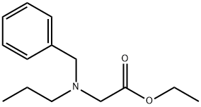 Glycine, N-(phenylmethyl)-N-propyl-, ethyl ester 化学構造式