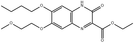 Ethyl 6-butoxy-3-hydroxy-7-(2-methoxyethoxy)quinoxaline-2-carboxylate Structure